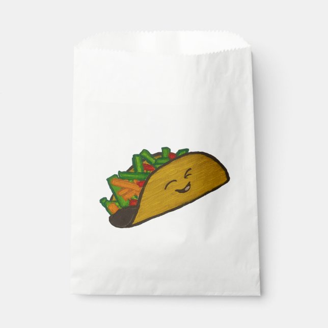 Sachets En Papier Sac de fête pour tacos (Devant)