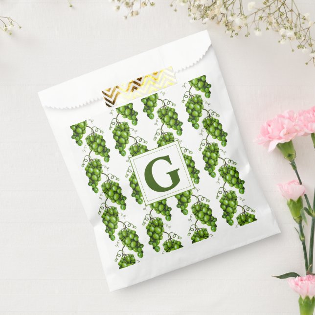 Sachets En Papier Sac de préférence aux raisins verts (Scellé)