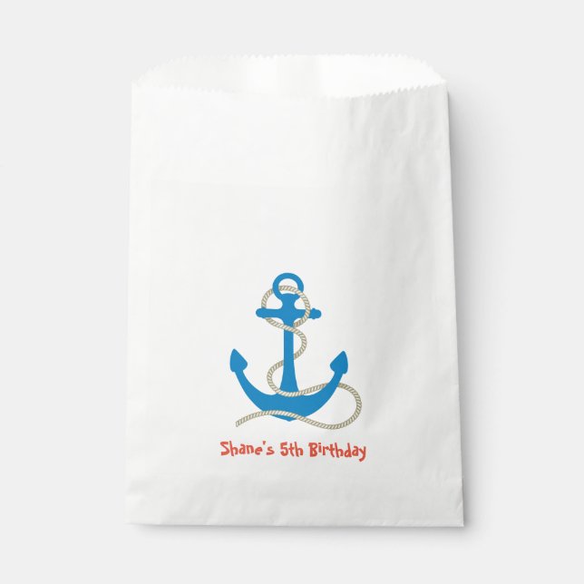 Sachets En Papier Sac de préférence blanc personnalisé (Devant)
