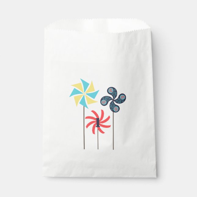Sachets En Papier Sac de préférence de la partie de roue {âge modifi (Devant)