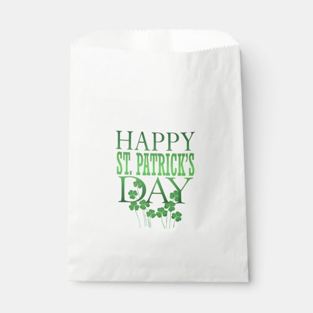 Sachets En Papier Sac de préférence Saint-Patrick (Devant)