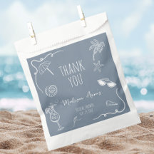 Sac de remerciement de douche de mariée Beach Dood