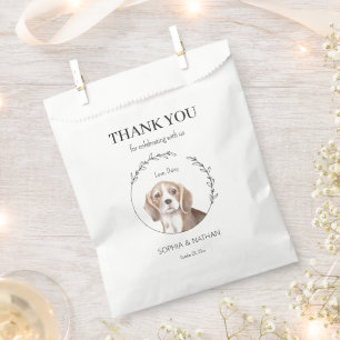 Sachets En Papier Sac de Remerciement de Mariage de Chien Beagle Sim