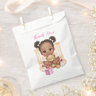 Sachets En Papier Sac de Remerciement pour Bébé Fille Afro-Américain