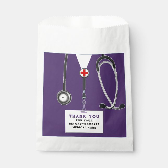 Sachets En Papier Sac de remerciement pour infirmière (Devant)