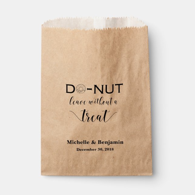 Sachets En Papier Sac de traitement Donut Favoriser (Devant)
