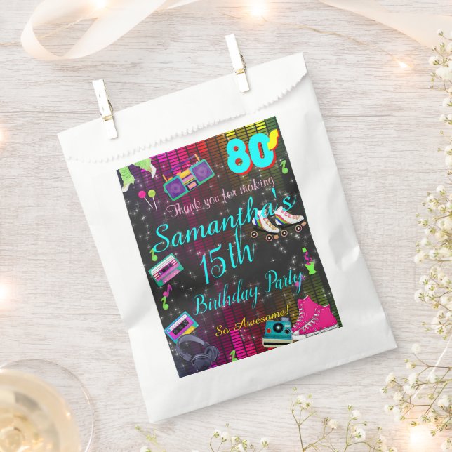 Sachets En Papier Sac des années 80, Retour aux années 80, n'importe (Coupé)