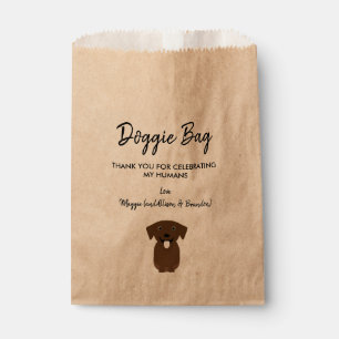 Sachets En Papier Sac Doggie du laboratoire de chocolat pour Mariage