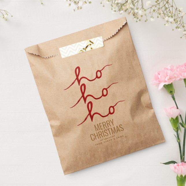 Sachets En Papier Sac en papier de Noël Ho Ho Ho (Scellé)