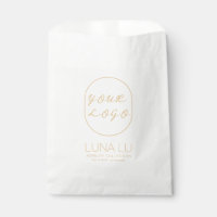 Sac en papier d'expédition minimaliste pour le log