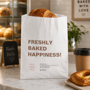 Sachets En Papier Sac en papier personnalisé avec logo moderne pour