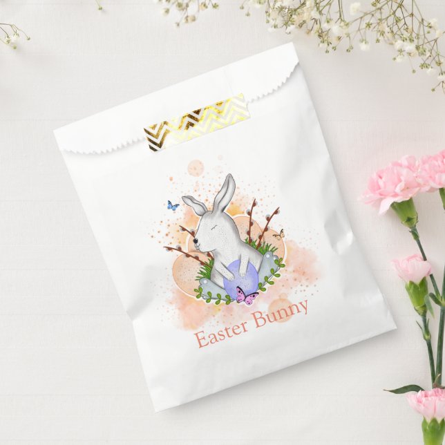 Sachets En Papier Sac Faveur Bunny de Pâques (Scellé)