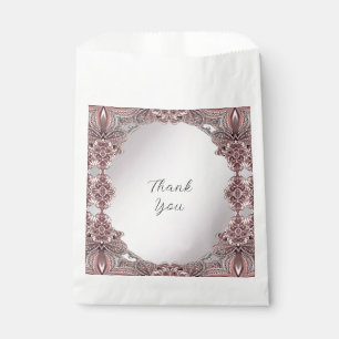 Sachets En Papier Sac Faveur Ornementale Rose