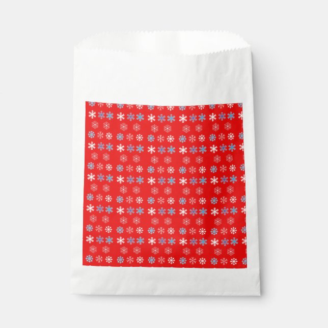 Sachets En Papier Sac Faveur Snowflake Sunset (Devant)