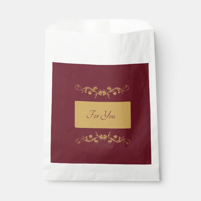 Sachets En Papier Sac Favonalized de Bordeaux (Devant)