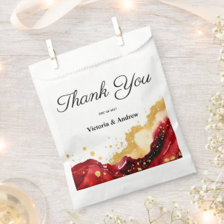 Sachets En Papier Sac Glam Red Favor