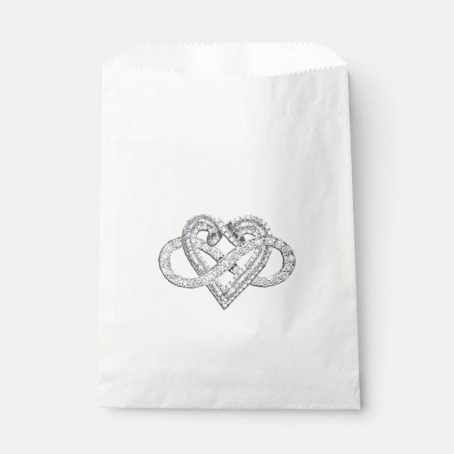 Sachets En Papier Sac Infinity Heart Favoriser (Devant)
