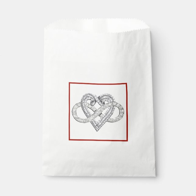 Sachets En Papier Sac Infinity Heart Favoriser (Devant)