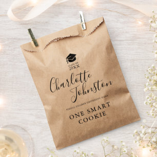 Sachets En Papier Sac Kraft de fête de fin d'études de One Smart Coo