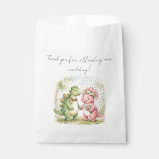 Sachets En Papier Sac mariage dinosaures couple Cadeau Sac Favori