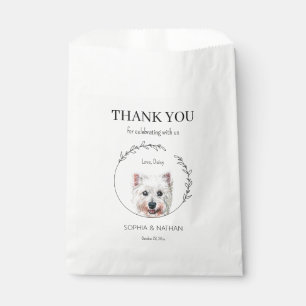 Sachets En Papier Sac Mariage Westie Simple Merci Favoriser