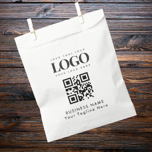 Sachets En Papier Sac papier Qr Code du logo de l'entreprise personn