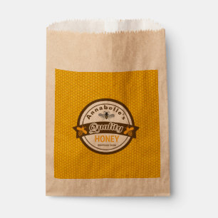 Sachets En Papier Sac personnalisé pour pot de miel