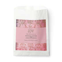 SAC POCHETTE ROSE RUSTIQUE - Cadeau de mariage