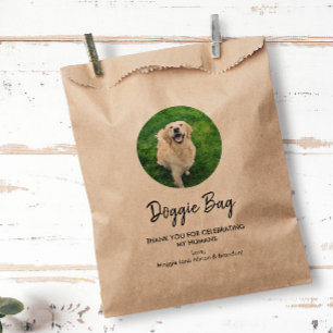 Sachets En Papier Sac pour cadeaux de mariage avec photo de chien