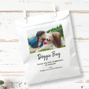 Sachets En Papier Sac pour cadeaux de mariage avec photo de chien