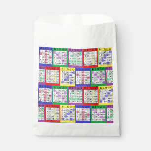 Sachets En Papier Sac pourpre de cadeau de carte de BINGO-TEST