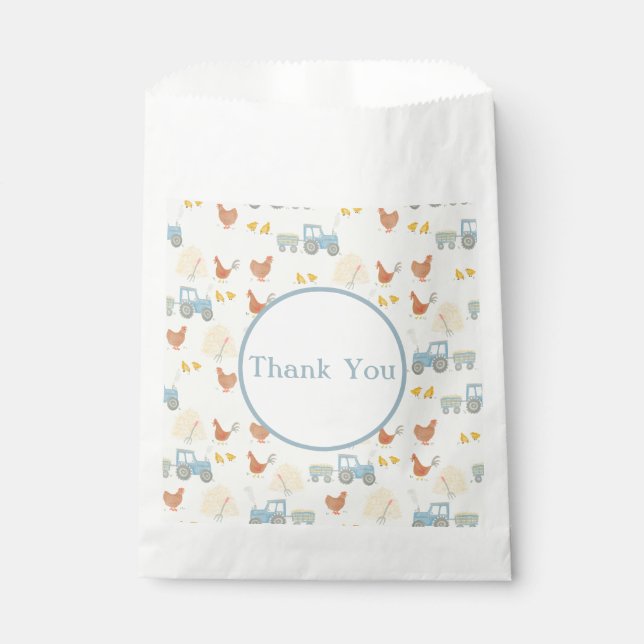 Sachets En Papier Sacoche de goodie de ferme (Devant)