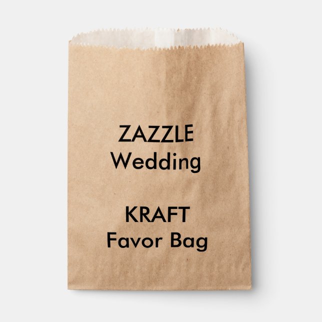 Sachets En Papier Sacoche préférée en papier KRAFT pour mariage pers (Devant)