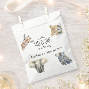 Sachets En Papier Safari Animaux Sauvages Baby Shower