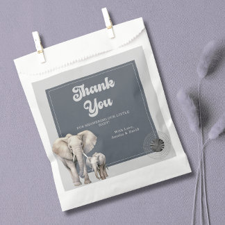 Sachets En Papier Safari Jungle Elephant Baby shower Favoriser les s
