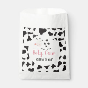 Sachets En Papier Saint vache rose pâle vache Imprimer Anniversaire
