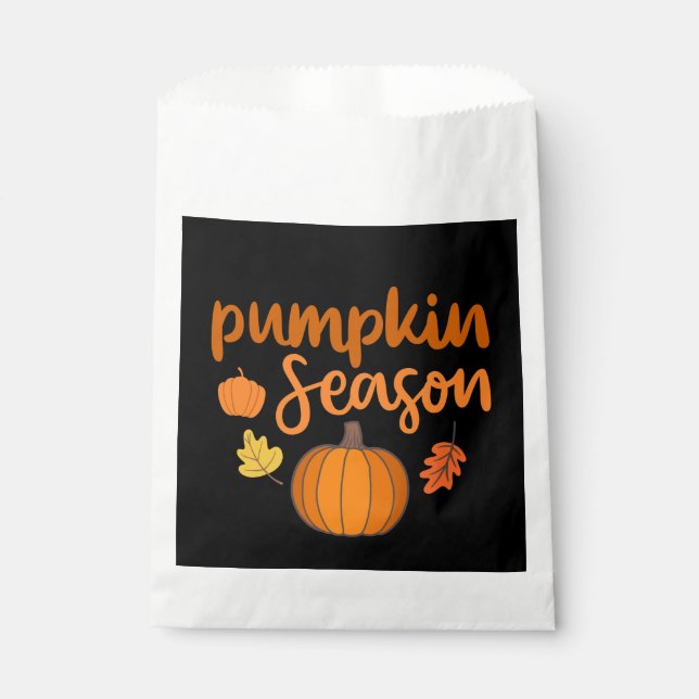 Sachets En Papier Saison citrouille automne (Devant)
