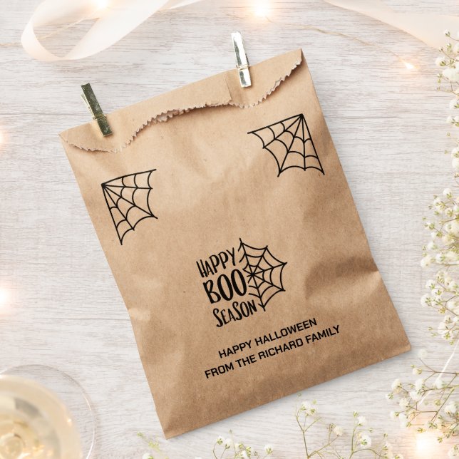 Sachets En Papier Saison Halloween Boo | Candy Design Moderne (Coupé)