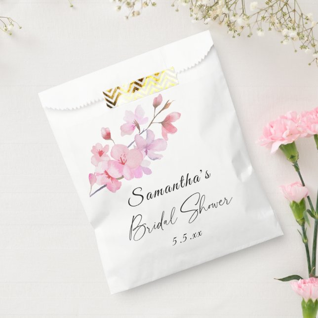 Sachets En Papier Sakura - Mariage Lancement de mariée (Scellé)