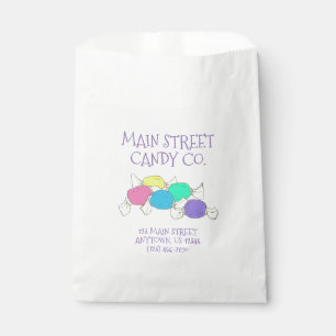 Sachets En Papier Saltwater Taffy Boardwalk Candy Shop Store Sweets