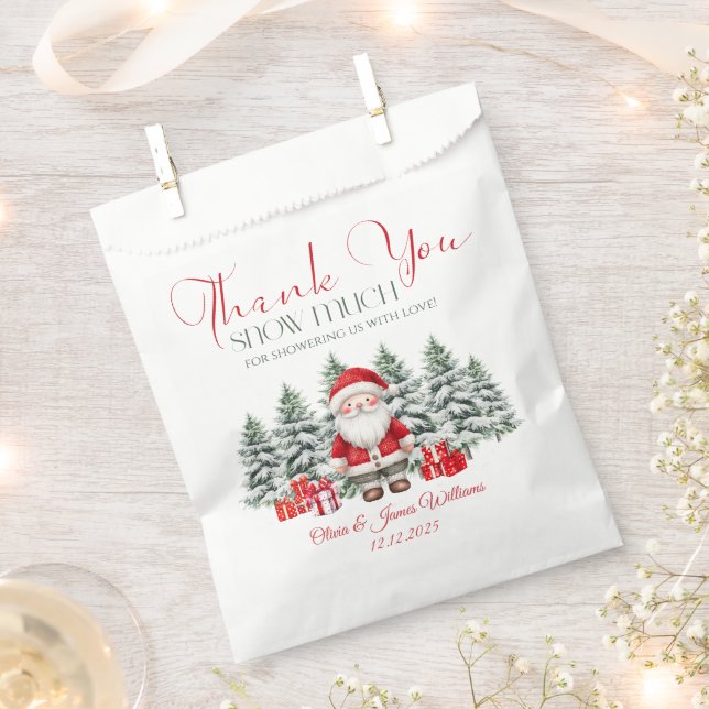 Sachets En Papier Santa Baby Christmas Baby Shower Gender Neutral (Coupé)