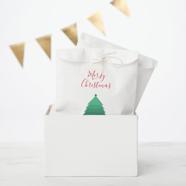 Sachets En Papier Sapin de Noël (Fête)