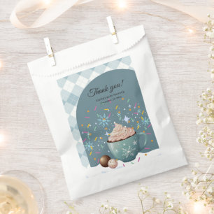 Sachets En Papier Saupoudrer de cacao chaud Baby shower de flocons d