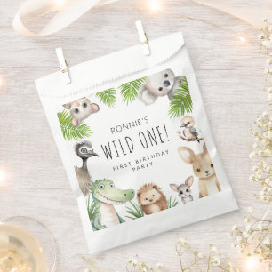 Sachets En Papier Sauvage! Fête d'anniversaire d'animaux australiens
