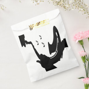 Sachets En Papier Saxophone surréaliste
