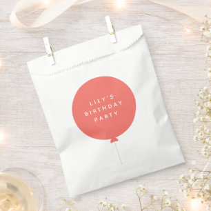 Sachets En Papier Scandinavian Balloon   Fête d'anniversaire Rose Co