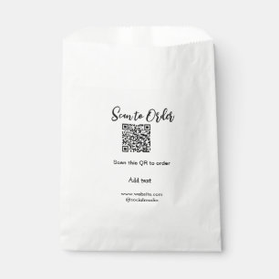 Sachets En Papier Scanner pour commander scanner le code QR ajouter