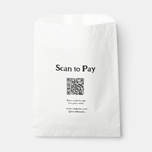 Sachets En Papier Scanner pour payer la commande QR code ajouter un