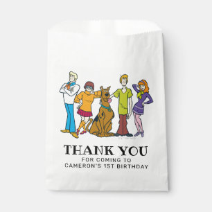 Sachets En Papier Scooby-Doo et le Merci d'anniversaire de Gang