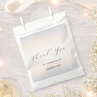 Sachets En Papier Script minimaliste moderne Perle Anniversaire étap